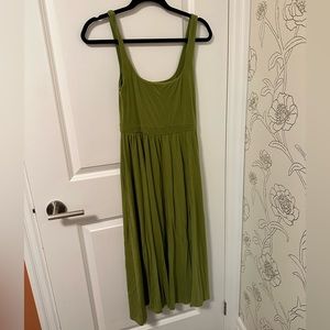 Aritzia size M Market dress (slit) in olive green